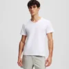 LOGO-T-SHIRT MIT V-AUSSCHNITT – 2ER-PACK
