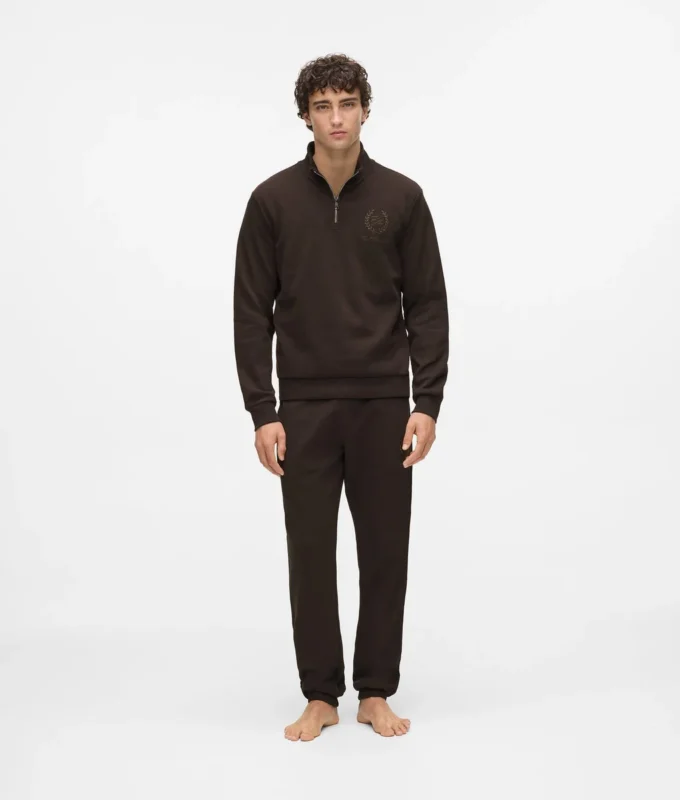 Loungewear-Sweatshirt mit Wappen Loungewear-Sweatshirt mit Wappen
