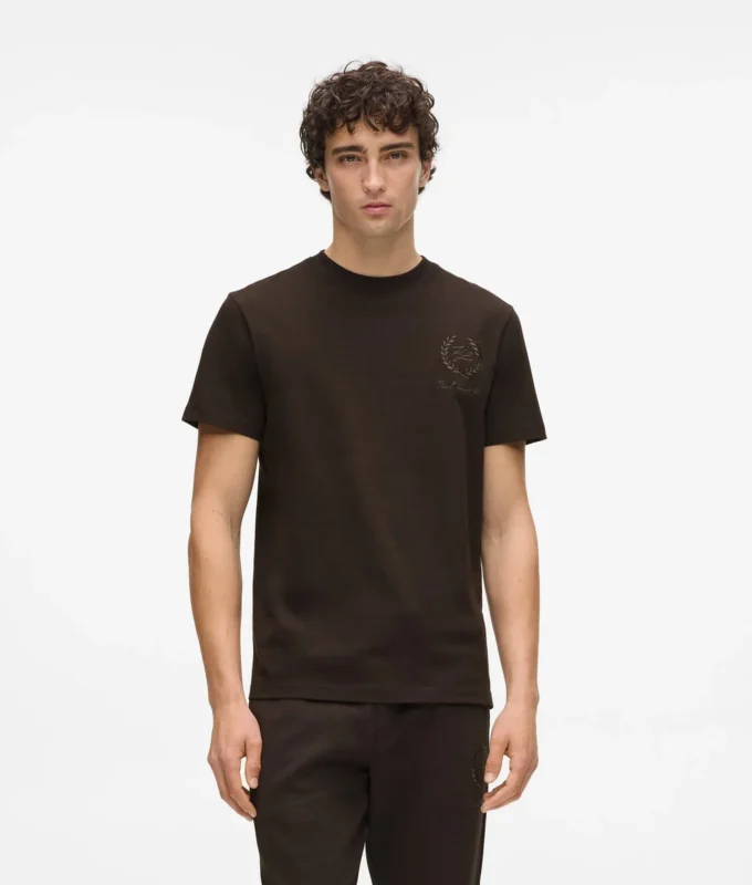 Loungewear-T-Shirt mit Wappen