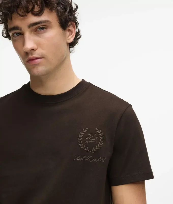 Loungewear-T-Shirt mit Wappen