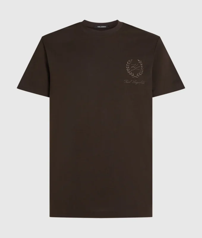 Loungewear-T-Shirt mit Wappen