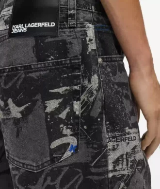 Lässige Jeans mit Paint-Effekt