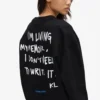 Lässiges Sweatshirt mit Karl-Zitat Lässiges Sweatshirt mit Karl-Zitat
