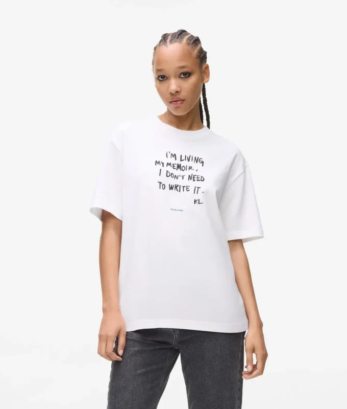 Lässiges T-Shirt mit Karl-Zitat
