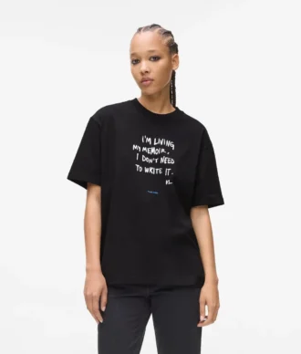 Lässiges T-Shirt mit Karl-Zitat