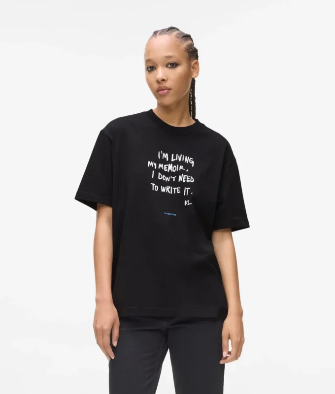 Lässiges T-Shirt mit Karl-Zitat
