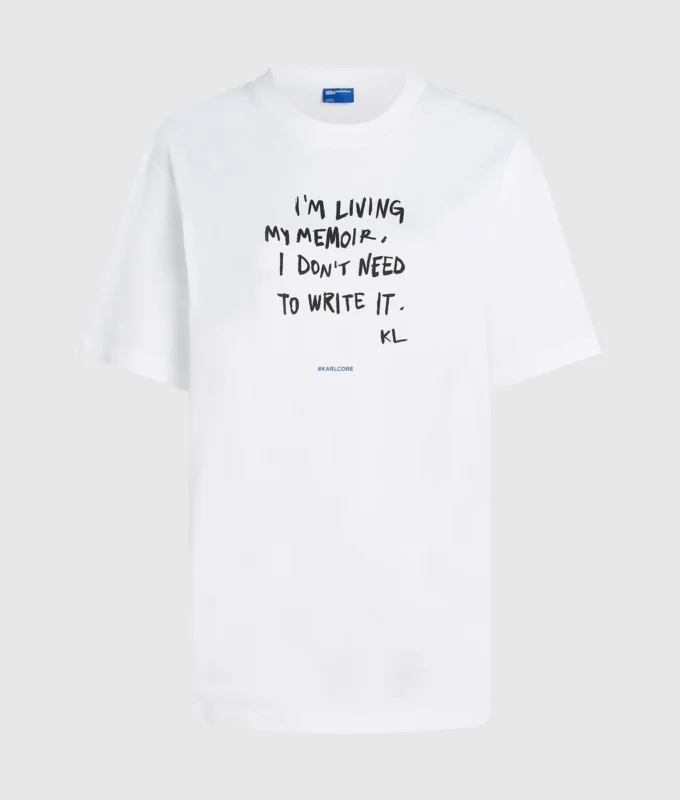 Lässiges T-Shirt mit Karl-Zitat