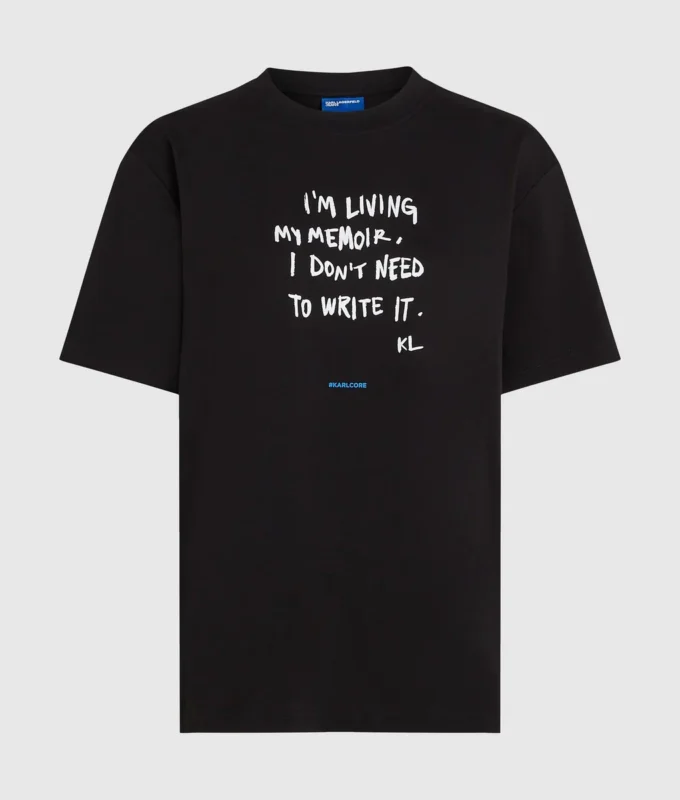 Lässiges T-Shirt mit Karl-Zitat
