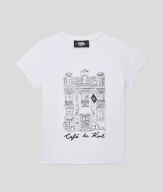 MÄDCHEN-T-SHIRT „CAFÉ DE KARL” MÄDCHEN-T-SHIRT „CAFÉ DE KARL”