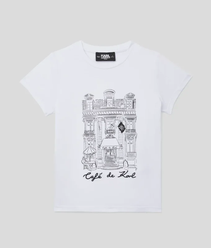 MÄDCHEN-T-SHIRT „CAFÉ DE KARL” MÄDCHEN-T-SHIRT „CAFÉ DE KARL”