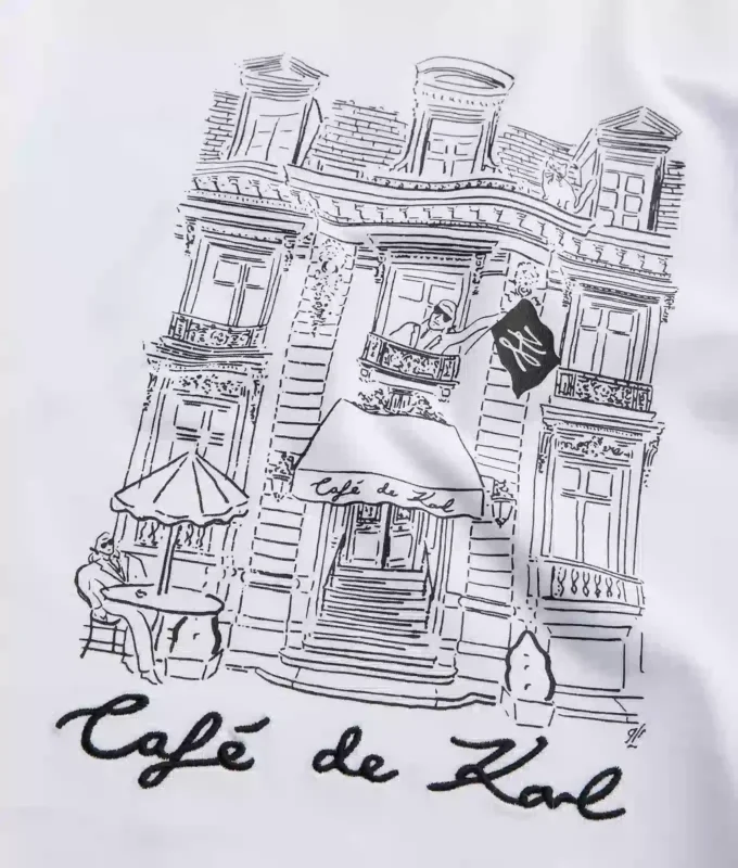 MÄDCHEN-T-SHIRT „CAFÉ DE KARL” MÄDCHEN-T-SHIRT „CAFÉ DE KARL”
