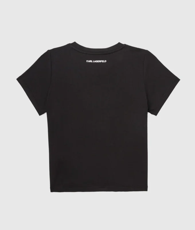Mädchen-T-Shirt mit Pailletten und Ikon Choupette-Motiv