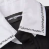 Mädchenkleid mit kontrastierendem Kragen Mädchenkleid mit kontrastierendem Kragen