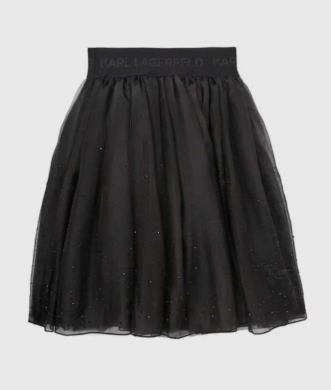 Mädchenrock aus Strass-Mesh Mädchenrock aus Strass-Mesh