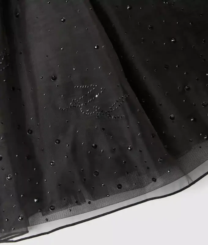 Mädchenrock aus Strass-Mesh Mädchenrock aus Strass-Mesh
