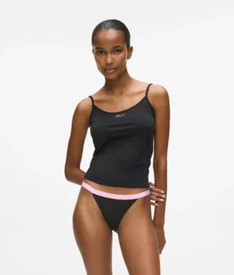 Mehrfarbige Brazilian-Slips mit Bund – 3er-Pack