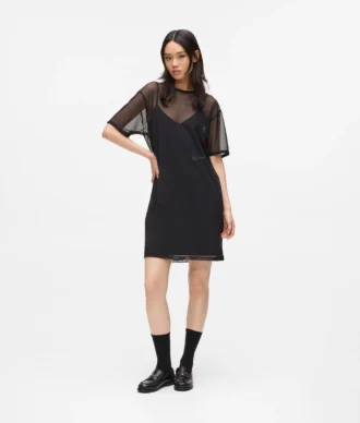 Mesh-T-Shirt-Kleid