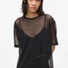 Mesh-T-Shirt-Kleid Mesh-T-Shirt-Kleid