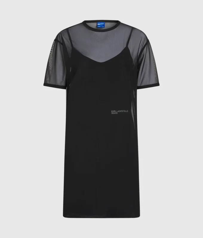 Mesh-T-Shirt-Kleid Mesh-T-Shirt-Kleid