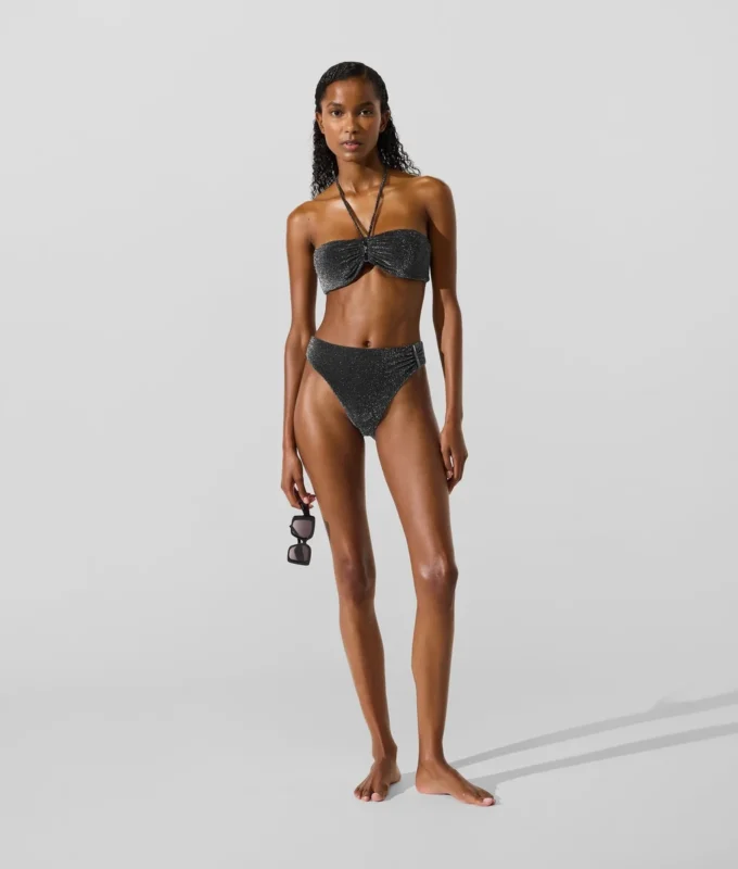 Metallic-Bandeau-Bikini-Oberteil Metallic-Bandeau-Bikini-Oberteil