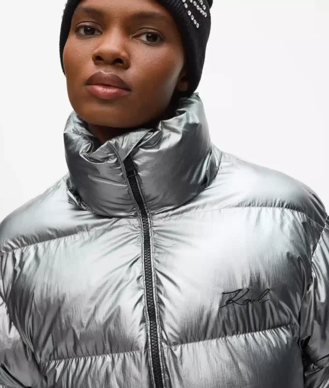 Metallic-Daunenjacke Metallic-Daunenjacke