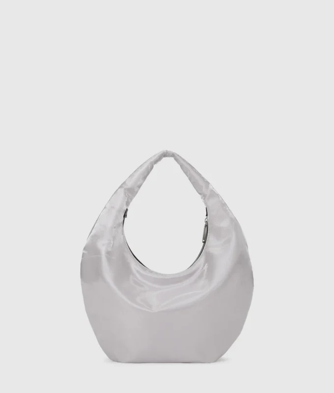 Metallic-Umhängetasche aus Nylon