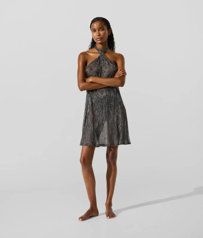 Metallisches Strandkleid Metallisches Strandkleid