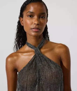 Metallisches Strandkleid