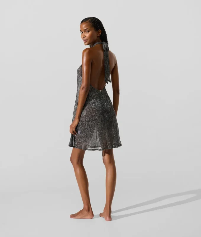 Metallisches Strandkleid Metallisches Strandkleid