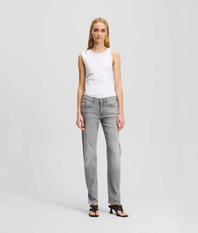 MID-RISE SPLIT-HEM SLIM JEANS MID-RISE SPLIT-HEM SLIM JEANS