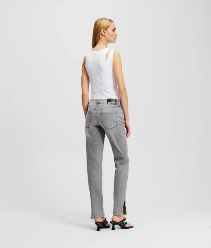 MID-RISE SPLIT-HEM SLIM JEANS MID-RISE SPLIT-HEM SLIM JEANS