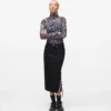 Midi-Jeansrock mit Schnürung Midi-Jeansrock mit Schnürung