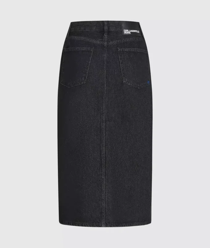Midi-Jeansrock mit Schnürung Midi-Jeansrock mit Schnürung
