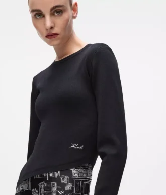 Midi-Kleid mit Paris-Skizzen