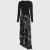 Midi-Kleid mit Paris-Skizzen Midi-Kleid mit Paris-Skizzen