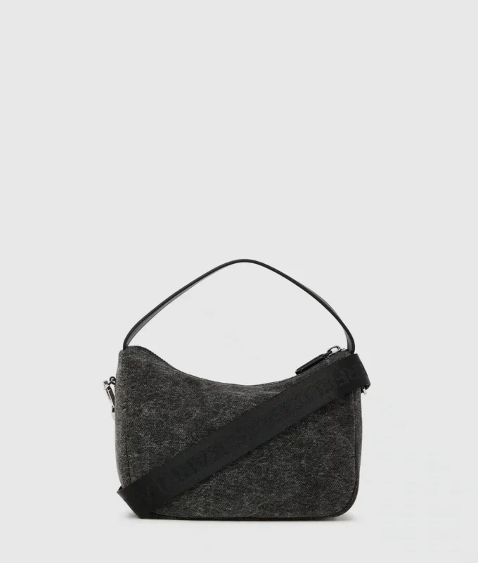 Mini-Hobo-Tasche aus Denim Mini-Hobo-Tasche aus Denim