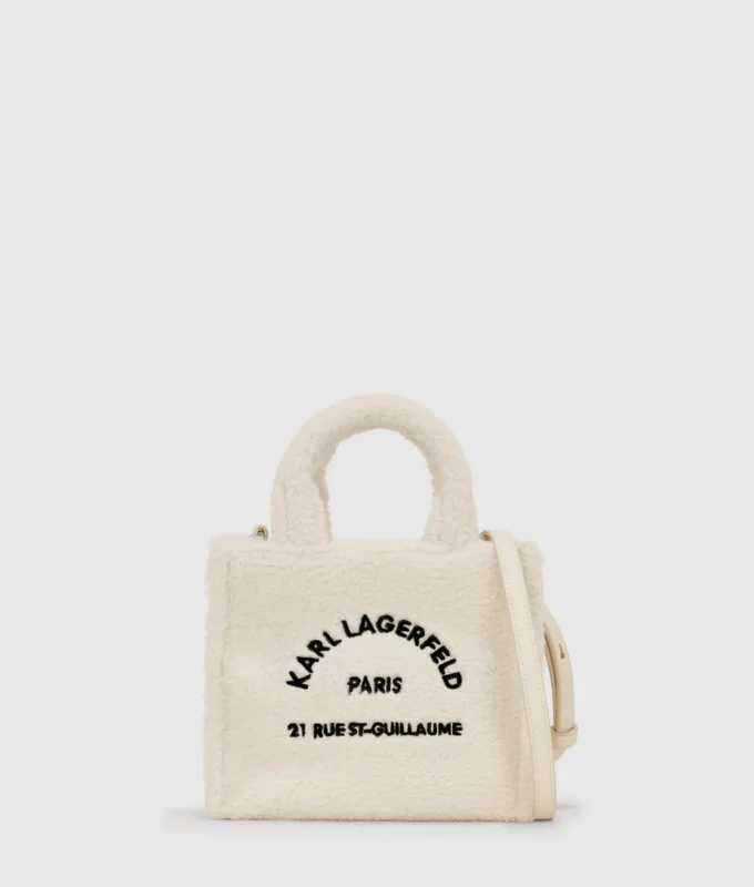 Mini-Tasche aus Lammfellimitat von Rue St-Guillaume