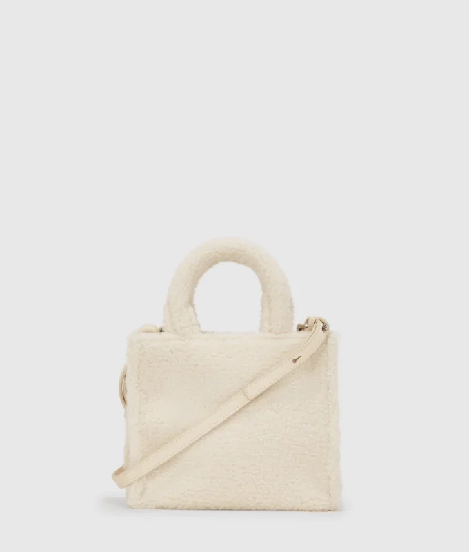Mini-Tasche aus Lammfellimitat von Rue St-Guillaume