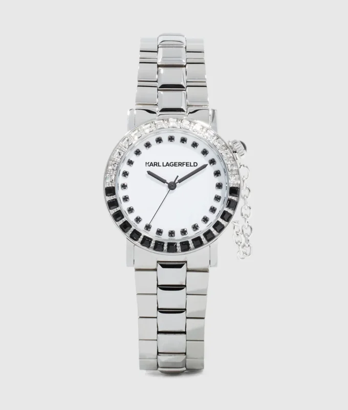 MIT KRISTALLEN VERZIERTE UHR MIT KRISTALLEN VERZIERTE UHR