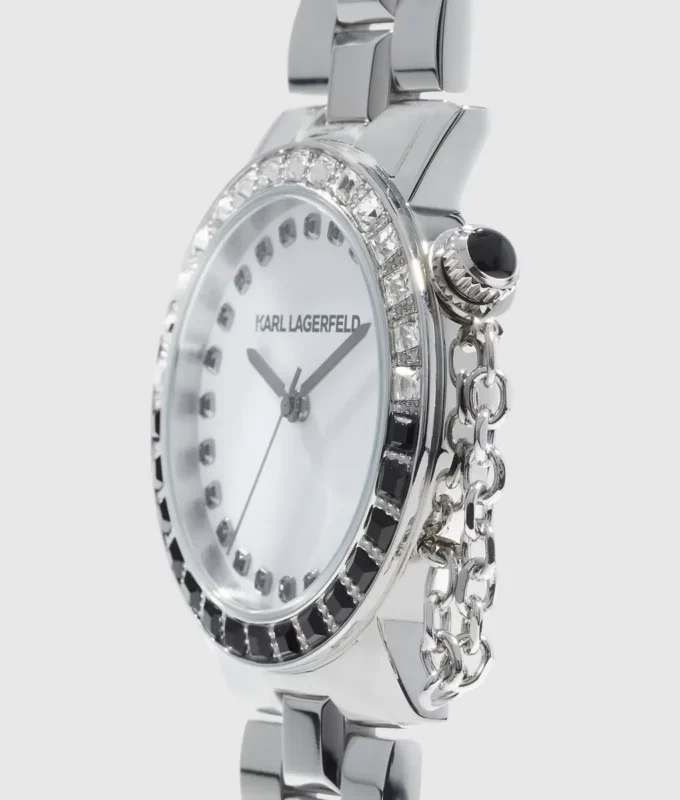 MIT KRISTALLEN VERZIERTE UHR MIT KRISTALLEN VERZIERTE UHR
