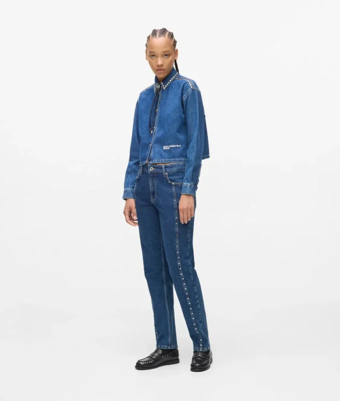 Mom-Jeans mit Nieten Mom-Jeans mit Nieten