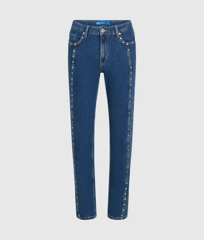 Mom-Jeans mit Nieten Mom-Jeans mit Nieten