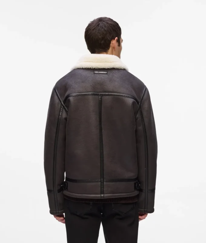Monogramm-Lammfelljacke Monogramm-Lammfelljacke