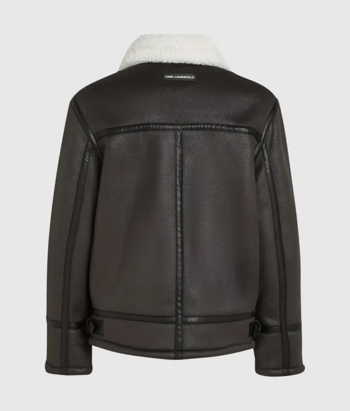 Monogramm-Lammfelljacke Monogramm-Lammfelljacke