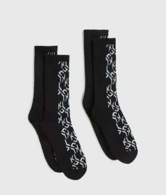 Monogramm-Socken – 2er-Pack