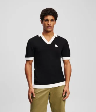 MONOGRAMM-STRICKPOLOSHIRT