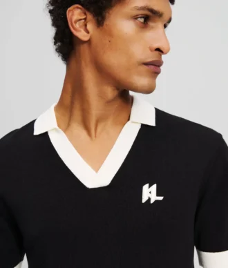 MONOGRAMM-STRICKPOLOSHIRT