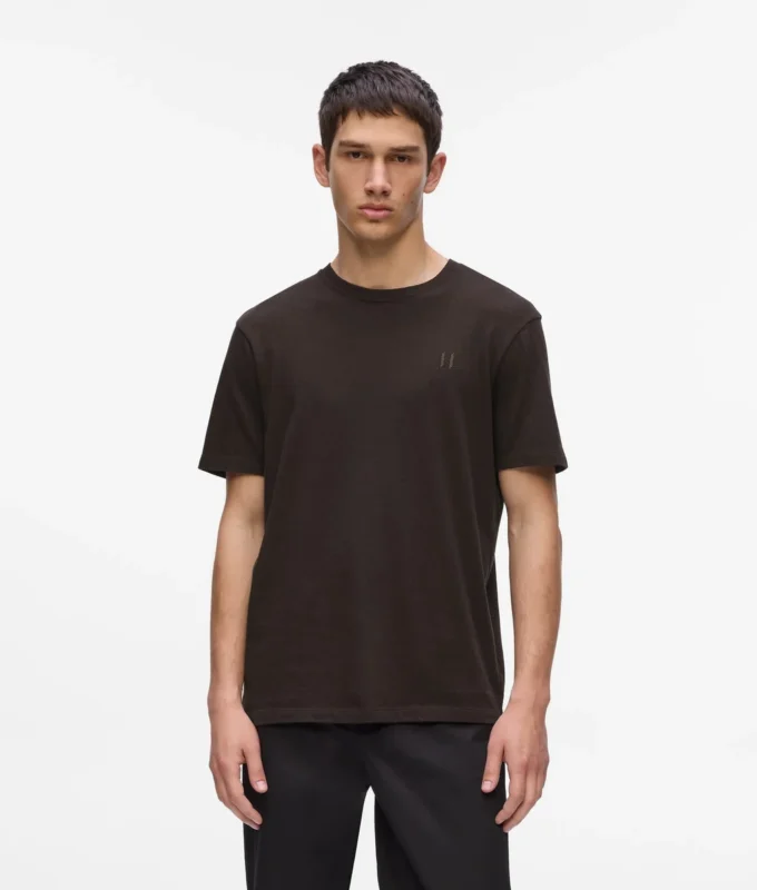 MONOGRAMM-T-SHIRT AUS WOLLMISCHUNG
