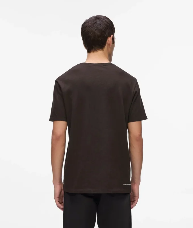 MONOGRAMM-T-SHIRT AUS WOLLMISCHUNG