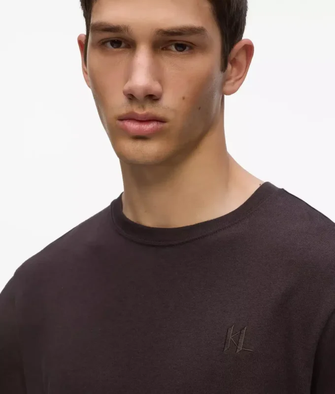 MONOGRAMM-T-SHIRT AUS WOLLMISCHUNG